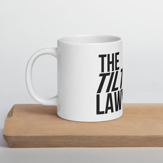 The Tilted Lawyer Logo mug