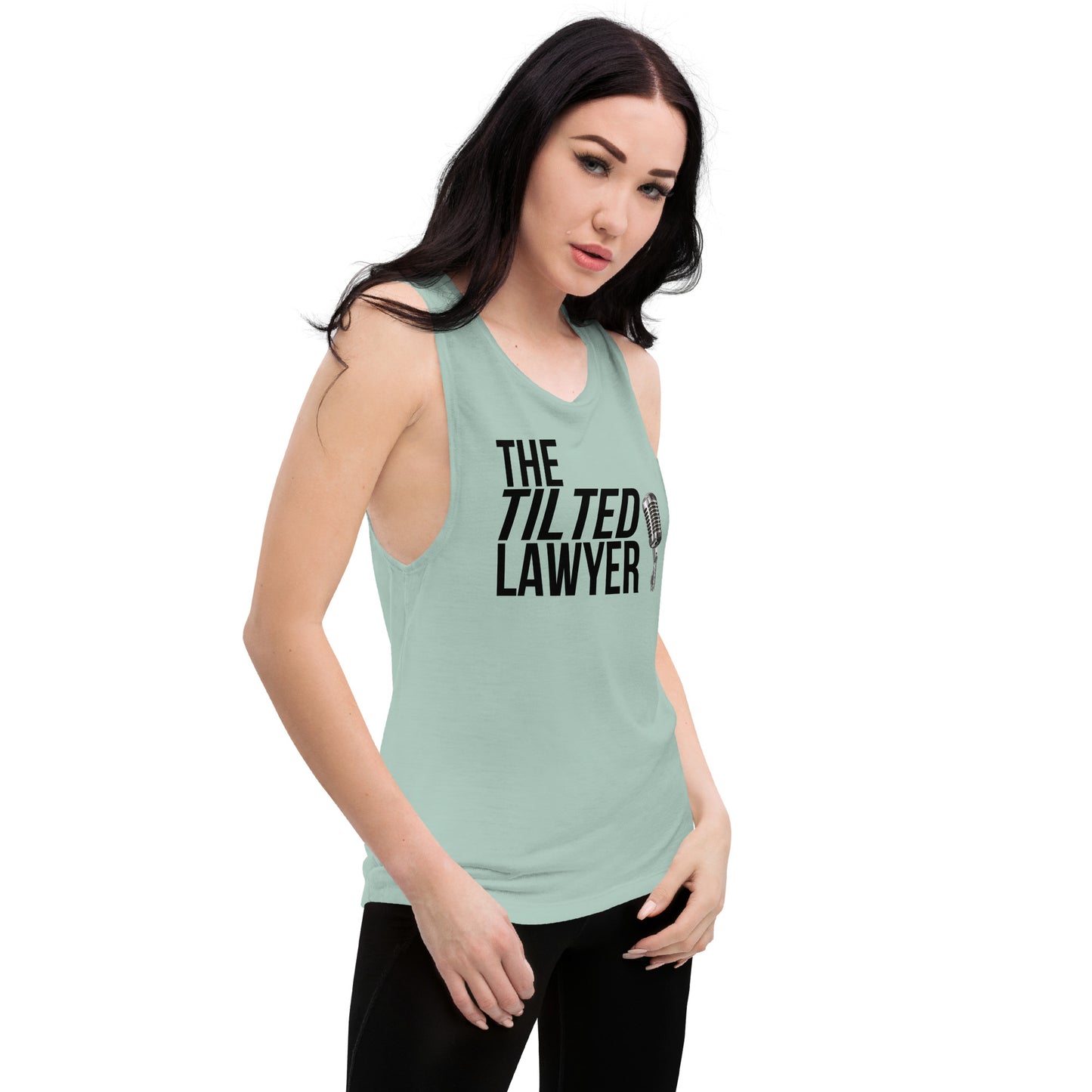 The Tilted Lawyer Logo Ladies’ Muscle Tank